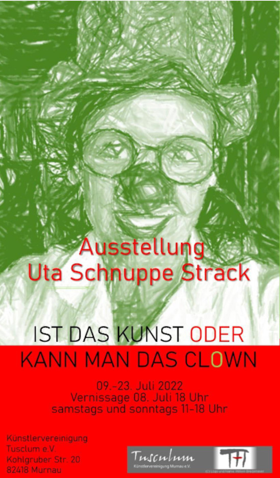 Plakat zur Ausstellung von Uta Schnuppe Strack