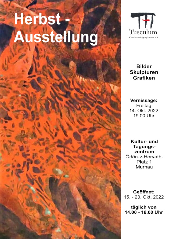 Plakat zur Herbst - Ausstellung der Künstlervereinigung Murnau