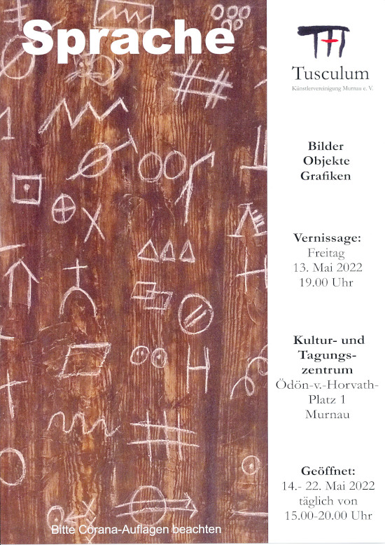 Plakat zur Frühjahrsausstellung der Murnauer Künstlervereinigung Tusculum e.V. im Rahmen der Kulturwoche